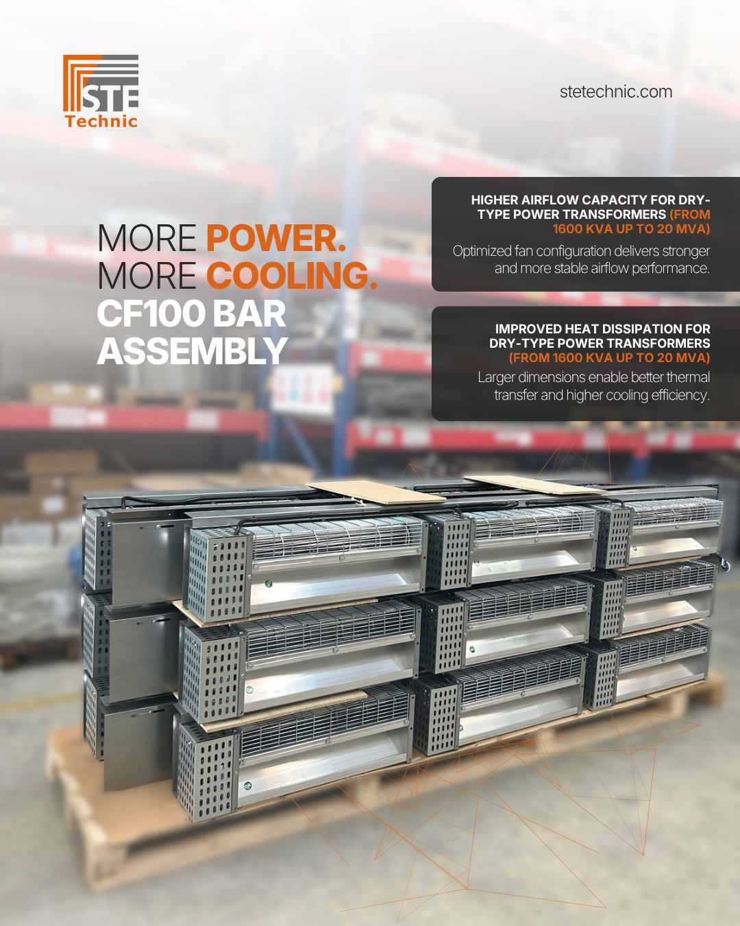 More Power.  More Cooling. Cf100 Bar Assembly
