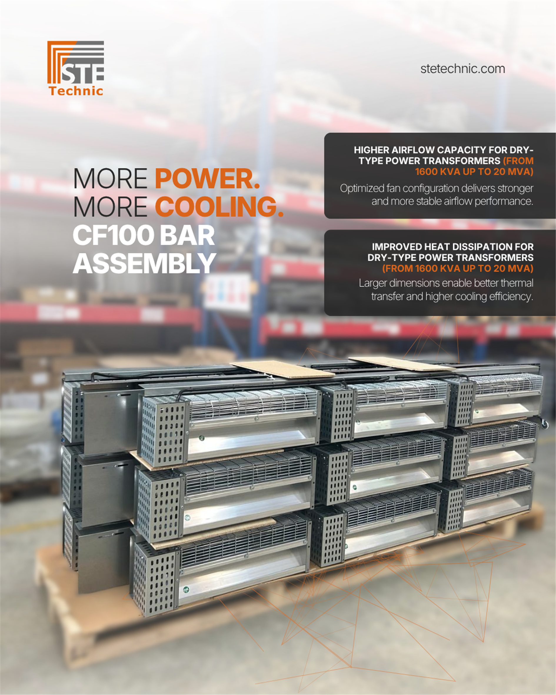 More Power.  More Cooling. Cf100 Bar Assembly 1